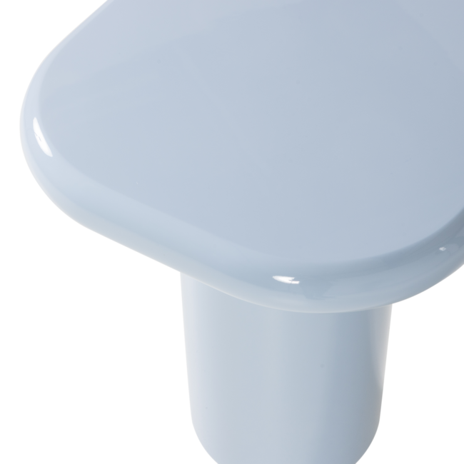 Woood Zava Bijzettafel Hout Hoogglans Lichtblauw [fsc]