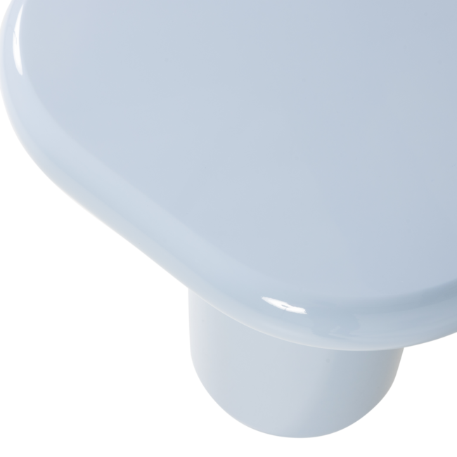 Woood Zava Bijzettafel Hout Hoogglans Lichtblauw [fsc]