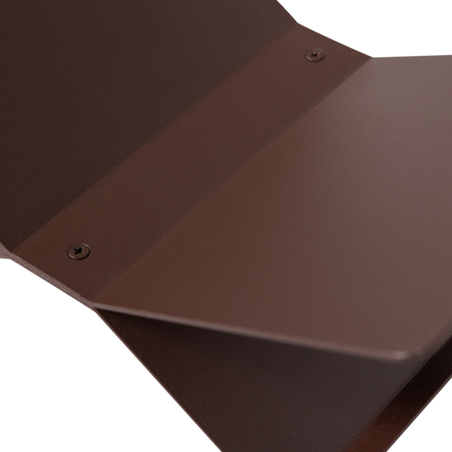 Woood Brook Boekenstandaard Liggend Metaal Donkerbruin