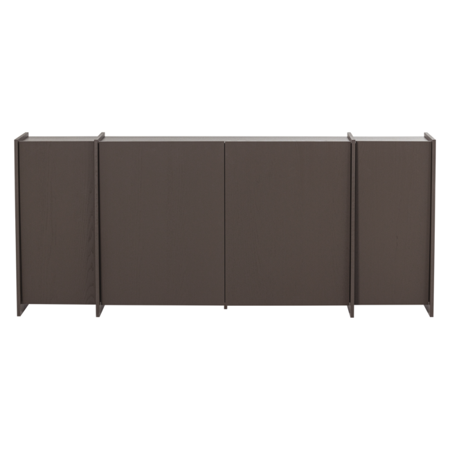 Woood Brock Dressoir 200 Cm Essen Fineer Middenbruin [fsc]