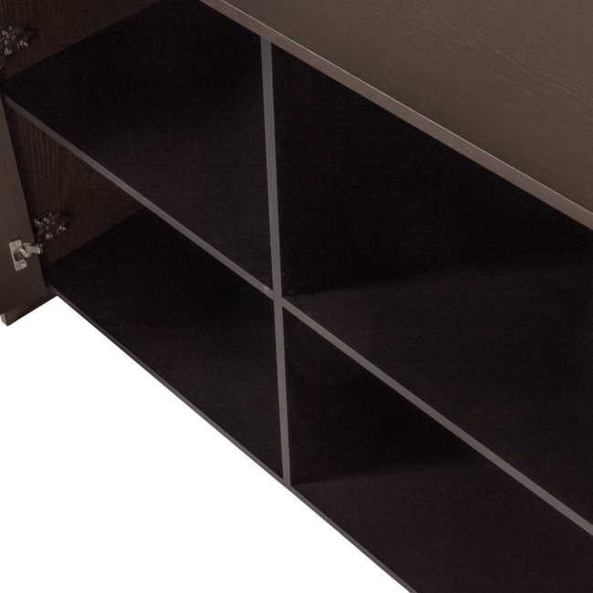 Woood Brock Dressoir 200 Cm Essen Fineer Middenbruin [fsc]