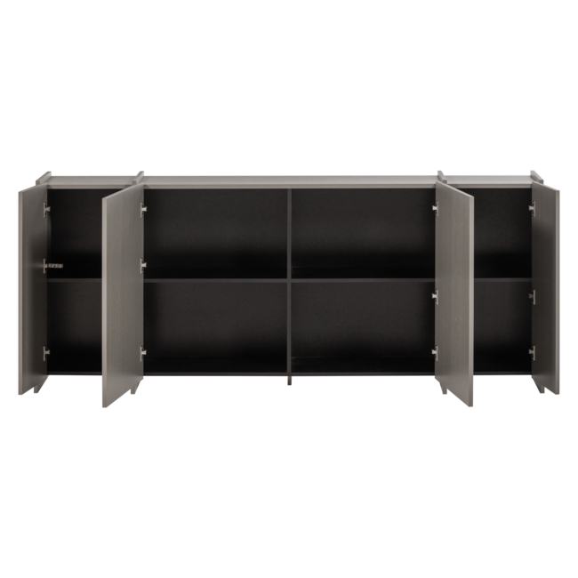 Woood Brock Dressoir 200 Cm Essen Fineer Warmgrijs [fsc]