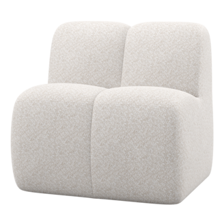 Woood Mojo Eetbank 84 Cm Met Rugleuning Wollig Ecru