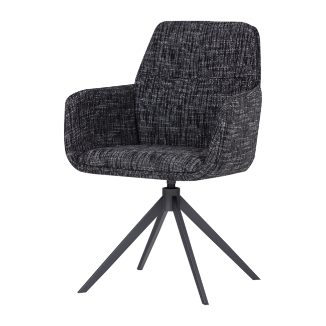 Woood Grant Eetkamerstoel Zwart Melange [fsc]