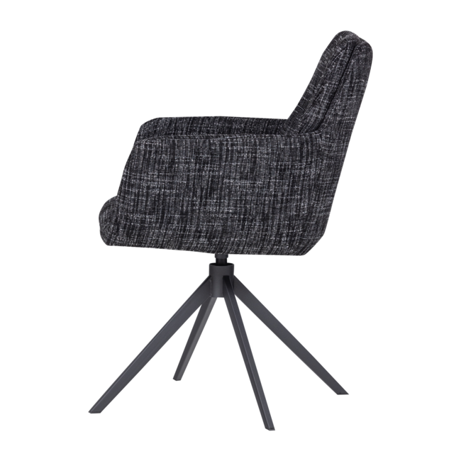 Woood Grant Eetkamerstoel Zwart Melange [fsc]