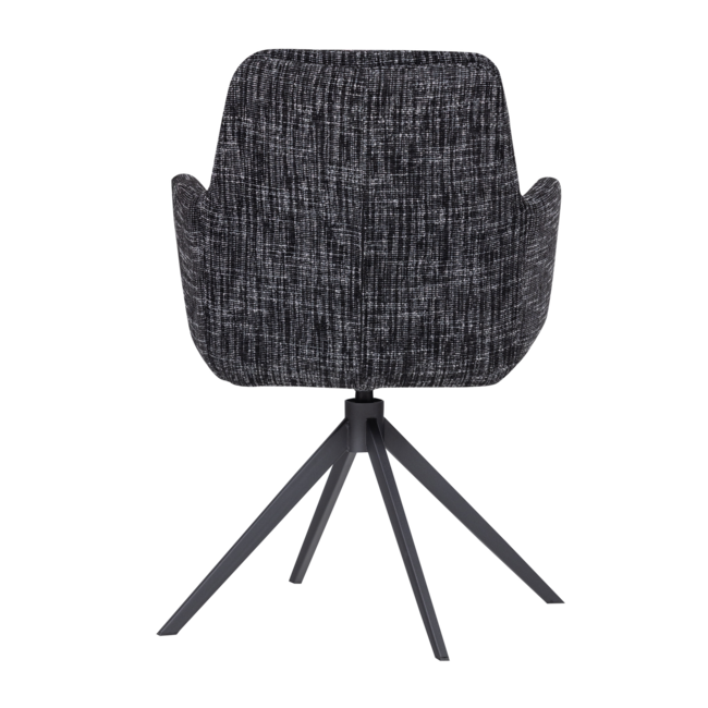 Woood Grant Eetkamerstoel Zwart Melange [fsc]