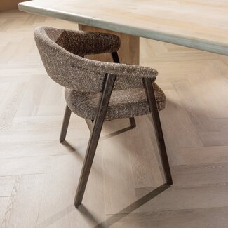 Woood Tunar Eetkamerstoel Met Armleuning Hout Bruin [fsc]