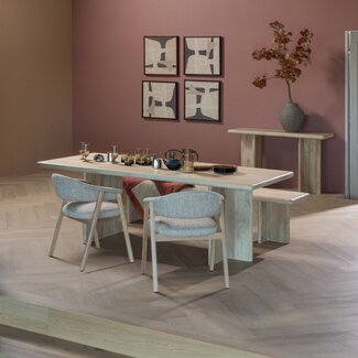 Woood Tunar Eetkamerstoel Met Armleuning Hout Naturel [fsc]