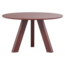 Woood Rhonda Eettafel O129 Cm Eiken Bordeauxrood [fsc]
