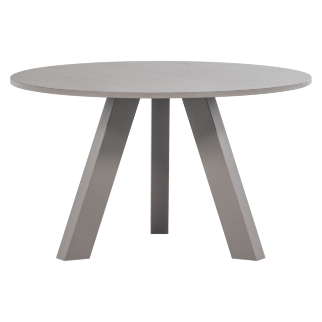 Woood Rhonda Eettafel O129 Cm Eiken Warmgrijs [fsc]