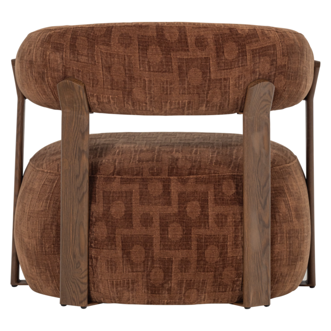 Woood Foon Fauteuil 3d Structuurstof Bruin [fsc]