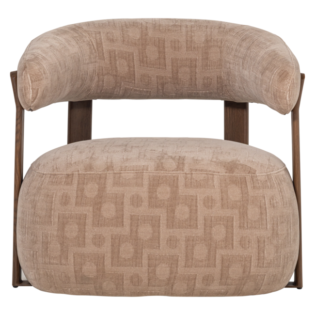 Woood Foon Fauteuil 3d Structuurstof Zand [fsc]