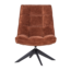 Woood Jouke Draaifauteuil Chenille Structuur Roestbruin [fsc]