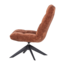 Woood Jouke Draaifauteuil Chenille Structuur Roestbruin [fsc]