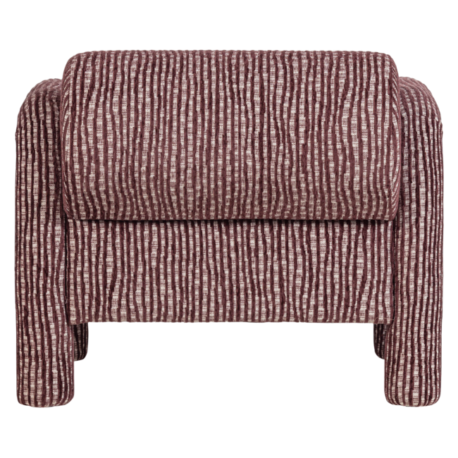 Woood Lenny Fauteuil Met Dessin Bordeauxrood