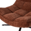 Woood Maudi Draaifauteuil Chenille Structuur Bruin