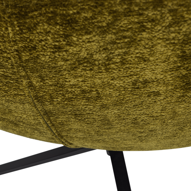 Woood Maudi Draaifauteuil Chenille Structuur Groen