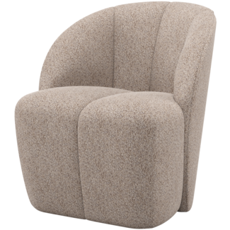 Woood Mojo Draaifauteuil Wollig Donkerzand