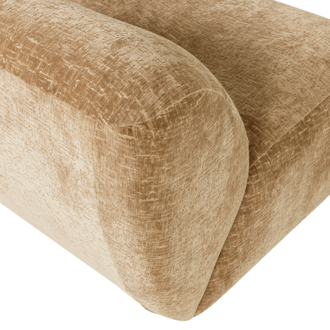 Woood Nomu Fauteuil Craquele Velvet Lichtgeel [fsc]