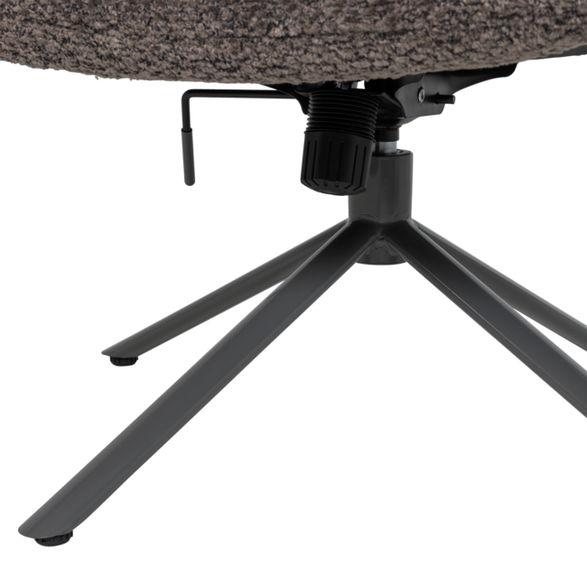 Woood Soren Verstelbare Draaifauteuil Wollig Bruin