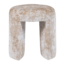 Woood Charlie Gestoffeerde Kruk Structuur Stof Beige [fsc]