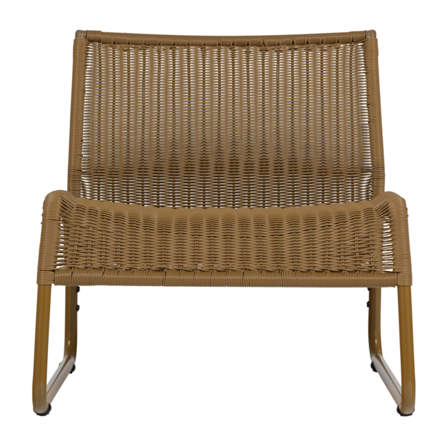 Woood West Tuin Loungestoel Honinggeel