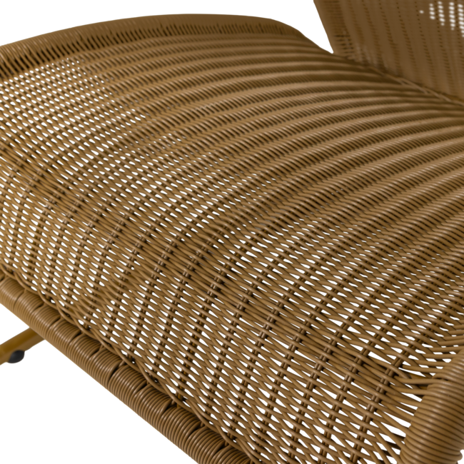 Woood West Tuin Loungestoel Honinggeel