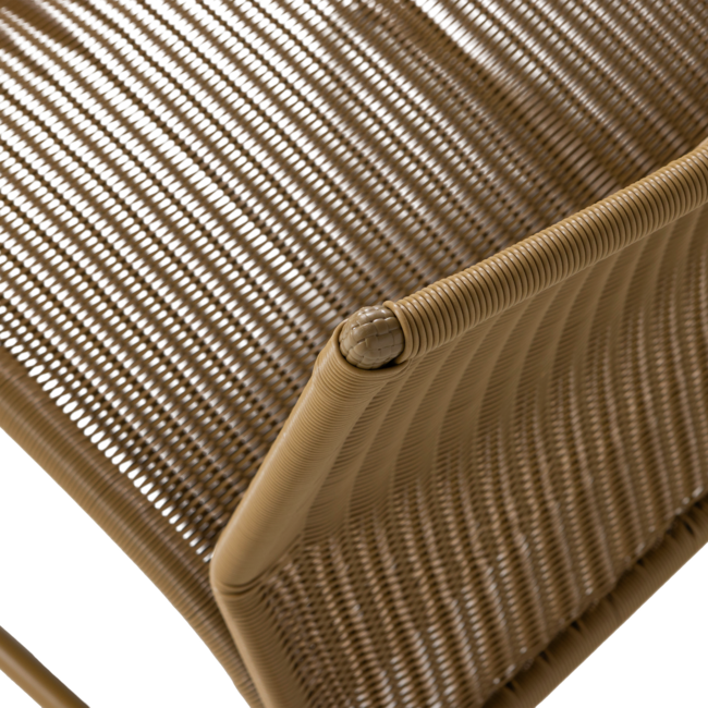 Woood West Tuin Loungestoel Honinggeel