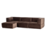 Woood Manu Chaise Longue Bank Links Velvet Bruin [fsc]