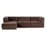 Woood Manu Chaise Longue Bank Links Velvet Bruin [fsc]