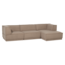 Woood Manu Chaise Longue Bank Rechts Teddy Taupe [fsc]