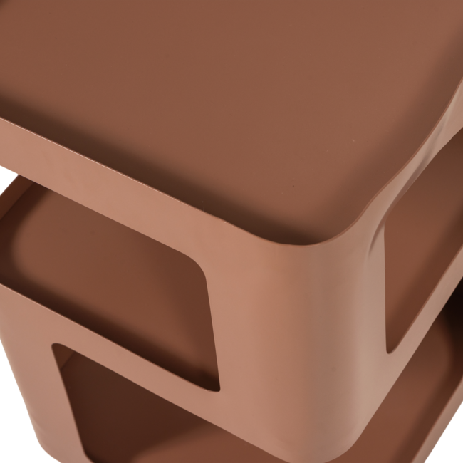 Woood Riv Bijzettafel/Nachtkastje Metaal Zalmroze