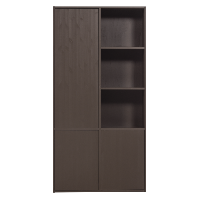 Woood Meggy Opbergkast Links 108 Cm Grenen Middenbruin [fsc]