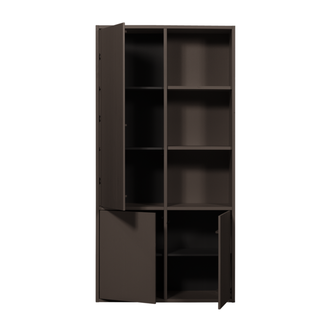 Woood Merel Opbergkast Grenen Middenbruin [fsc]