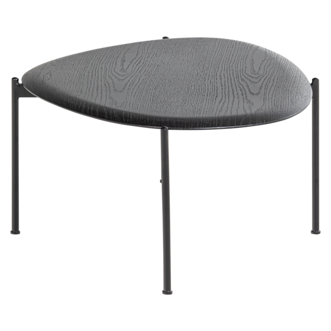 Woood Kota Salontafel 36x92x68 Cm Mdf/Fineer Zwart