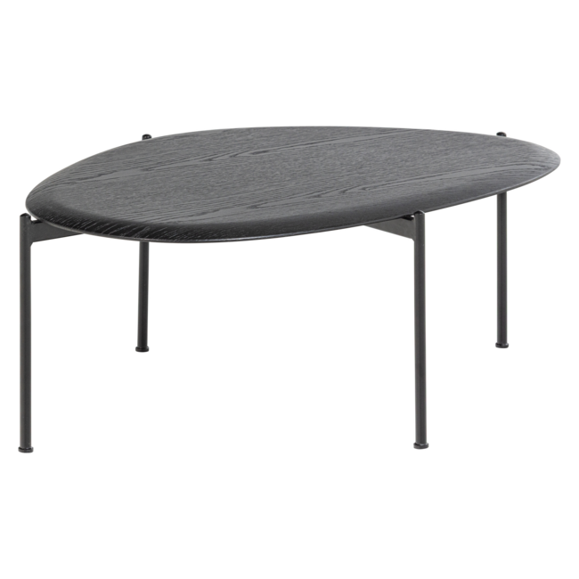 Woood Kota Salontafel 36x92x68 Cm Mdf/Fineer Zwart