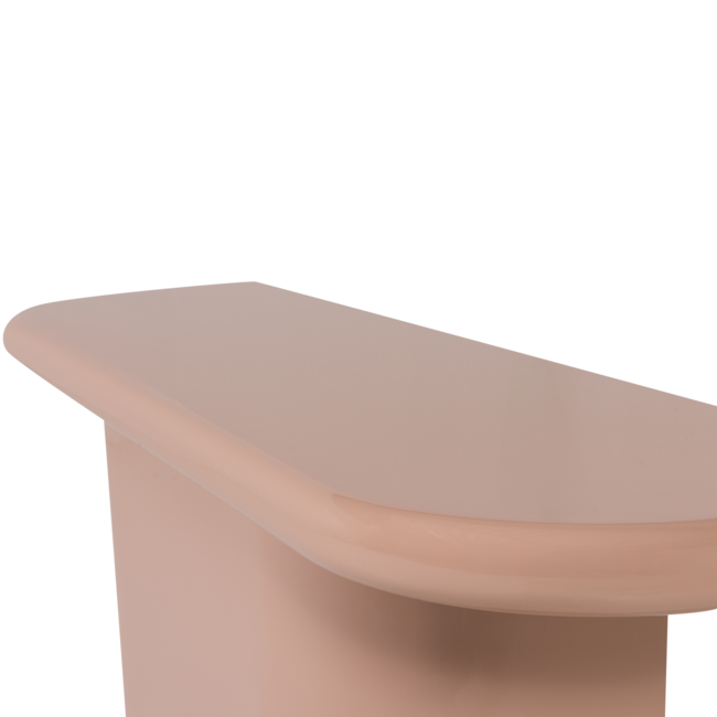 Woood Nocta Sidetable Hout Hoogglans Lichtroze [fsc]