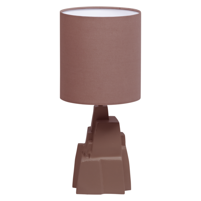 Woood Brune Tafellamp Metaal Hoogglans Oudroze