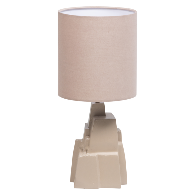 Woood Brune Tafellamp Metaal Hoogglans Zand