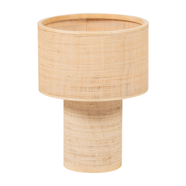 Woood Syro Tafellamp Raffia Naturel 38xo28 Cm