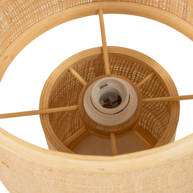 Woood Syro Tafellamp Raffia Naturel 38xo28 Cm