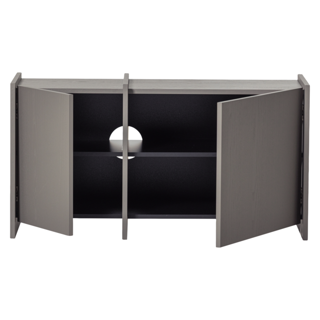 Woood Brock Tv Meubel 102 Cm Essen Fineer Warmgrijs [fsc]