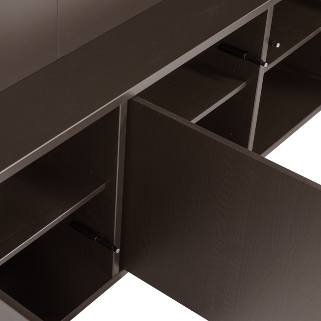 Woood Meggy Tv Opbergkast 160 Cm Grenen Middenbruin [fsc]