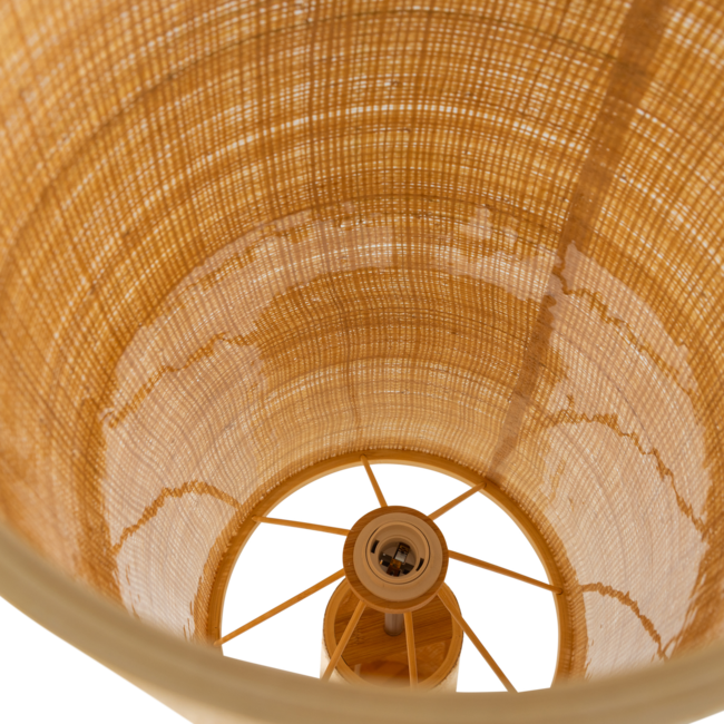 Woood Syro Vloerlamp Raffia Naturel 130xo30 Cm