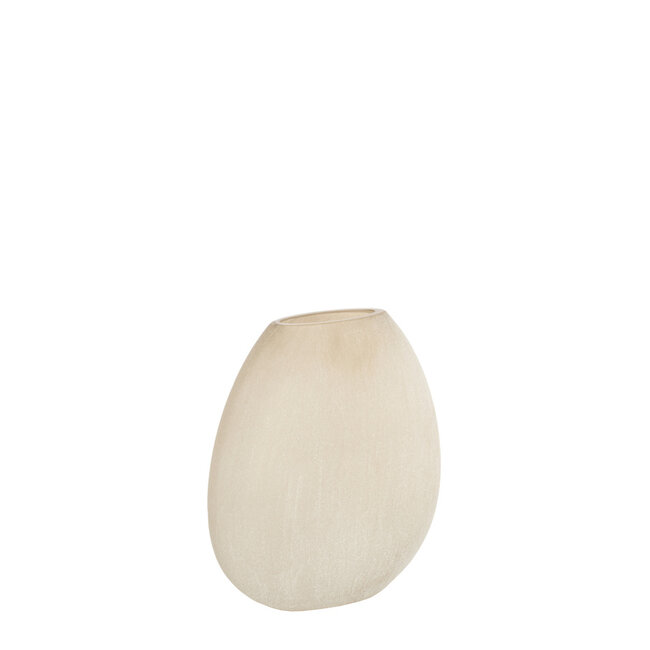 Light en Living Vaas 33x13x33,5 cm SANTINO glas mat lichtbruin