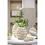 Light en Living Vaas deco  SARRIA Ø20x21 bamboo + schelp creme