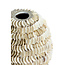 Light en Living Vaas deco  SARRIA Ø20x21 bamboo + schelp creme