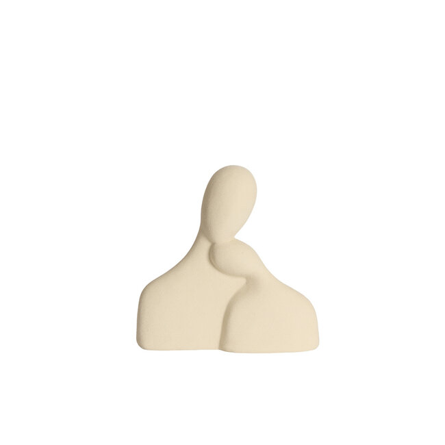 Light en Living Ornament 24x9x24 cm SOLINE keramiek mat creme