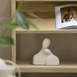 Light en Living Ornament 24x9x24 cm SOLINE keramiek mat creme