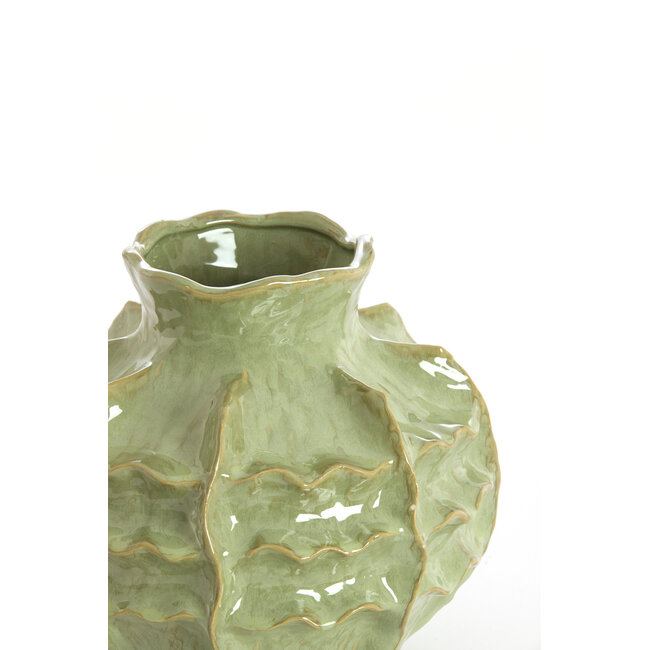 Light en Living Vaas deco  Ø30x28 cm LOSETO keramiek groen